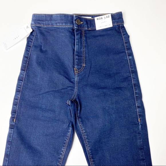 TOPSHOP Joni High Waist Indigo Skinny Jean… - Picture 4 of 5